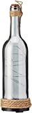 OOTB 137154 Rauchglas-Flasche, mit 10 warmweißen LEDs, 30 x 7 cm
