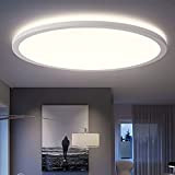Oraymin LED Deckenleuchte Bad, 22W 2400LM LED Deckenlampe Rund Flach Panel 4000K IP44 für Wohnzimmer / Schlafzimmer / Badezimmer / ...