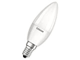 Osram Lamps LED Base Classic B Lampe, in Kerzenform mit E14-Sockel, nicht dimmbar, Ersetzt 5.5W = 40 Watt, Matt, Warmweiß ...