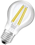 OSRAM LED Stromsparlampe, Filament Birne mit E27 Sockel, Warmweiß (3000K), 5 Watt, ersetzt herkömmliche 75W-Leuchtmittel, besonders hohe Energieeffizienz und stromsparend, ...