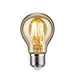Paulmann 28522 LED Lampe Vintage AGL 6W Retro Leuchtmittel Allgebrauchslampe dimmbar Glühfaden E27 Filament Gold 1700K Goldlicht 470 Lumen
