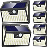 Peasur [6 Stück] Solarlampen für Außen mit Bewegungsmelder, 3-Seitiges 178 LED Strahler mit Bewegungsmelder Außen, 270° Solarleuchten für Außen 3 ...
