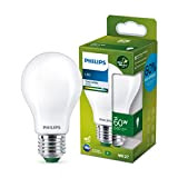 Philips LED Classic ultraeffiziente E27 Lampe, A-Label, 60W, matt, kaltweiß