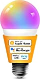 Refoss WLAN Glühbirne unterstützt HomeKit, Smart E27 LED Lampe Dimmbare Mehrfarbige, kompatibel mit, Alexa, Google Assitant, 9W 2700K-6500K, 2,4Ghz