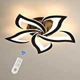 Riserva Moderne LED Deckenleuchte Dimmbar, 40W 3500LM Blütenblättern Kreativen Aus Acryl Deckenlampe, Deckenbeleuchtung mit Fernbedienung Gelten für Wohnzimmer, Schlafzimmer, Esszimmer, ...