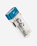 RovyVon E7 EDC Schlüsselanhänger Taschenlampe wiederaufladbar, 500 Lumen, warmweiß, 95+ CRI LED mit USB-C, GITD Blau, kleine Taschenlampe, Dual-Power-kompatibel, austauschbarer ...