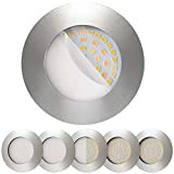 Scandinavian home 6er Set LED Einbaustrahler Dimmbar WarmDim 60mm - 70mm I Badezimmer geeignet I warmweiß 230V CRI 90 5,6W ...