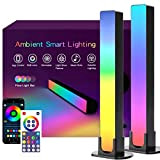 SNADER LED Lightbar, LED TV Hintergrundbeleuchtung, Gaming Lampe funktioniert RGB Ambient Smart LED Lampe Sync mit Musik und APP Control ...