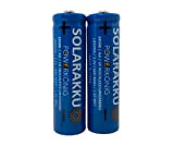 SOLAR Mignon AA Akkus - wiederaufladbare Batterien - 3,2V 1,92Wh LiFePo4 Hochleistungs- Akku Batterie speziell für Solarlampen Solar Lichterkette Solarleuchte ...