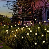 Solarlampen für Außen,Gartendeko Firefly Solar Pathway Lights, Außen Beleuchtung Glühwürmchen Licht Wasserdicht LED Birnen Deko für Fußweg Yard Patio Walkway ...