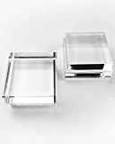 SpiceLED Acryl-Gläser Set - Klares Deko-Glas für 6W Wandleuchte - Wandleuchten-Zubehör - Lampenglas - Erweiterungsglas - 60x60 mm - 2er-Set