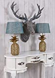 Tischlampe Ananas Tischleuchte Pineapple Lamp Nachttischlampe Leuchte Gold Palazzo Exklusiv