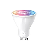 TP-Link Tapo smarte WLAN Glühbirne GU10 Tapo L630, Energie sparen, 3.5W Entspricht 50W, Mehrfarbrige dimmbare alexa smarte lampe, smart home ...