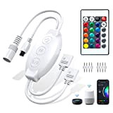 WIFI Led Controller for Led Strip Compatible with 12-24V 4-Pin 10mm RGB Led Strip Support Voice Control /Smart Life APP/ ...