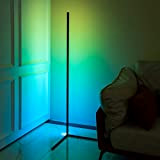 Yinleader Stehlampe Moderne Lampe mit weichem Licht für Wohnzimmer (Spleißecke - RGB-Fernbedienung)