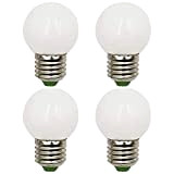 ZHENMING LED Lampe E27 Dimmbar Warmweiß 3000K 3W Ersetzt 20W 25W 30W Glühlampen Mini G45 Globus Lampe 220-240V, 4er-Pack [MEHRWEG]