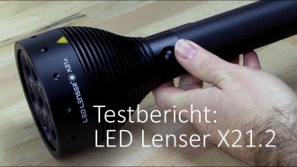 LED Lenser X21.2 im Taschenlampen Test